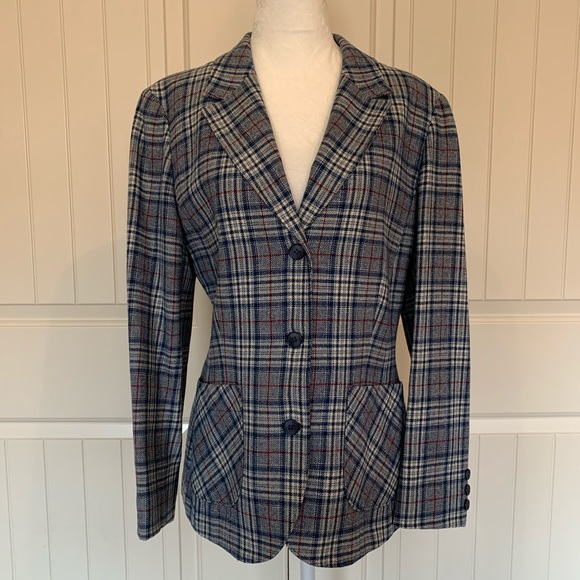 Pendleton Jackets & Blazers - Vintage Pendleton 100% Wool Plaid Jacket Blazer